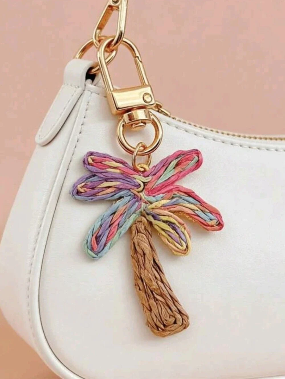 Palm Tree Tropical Beach Theme Bag Charm/ Keychain NEW